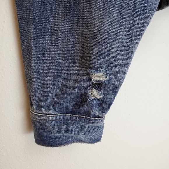 Free People Ditsy denim jacket XS/S RARE C1 - Picture 11 of 15